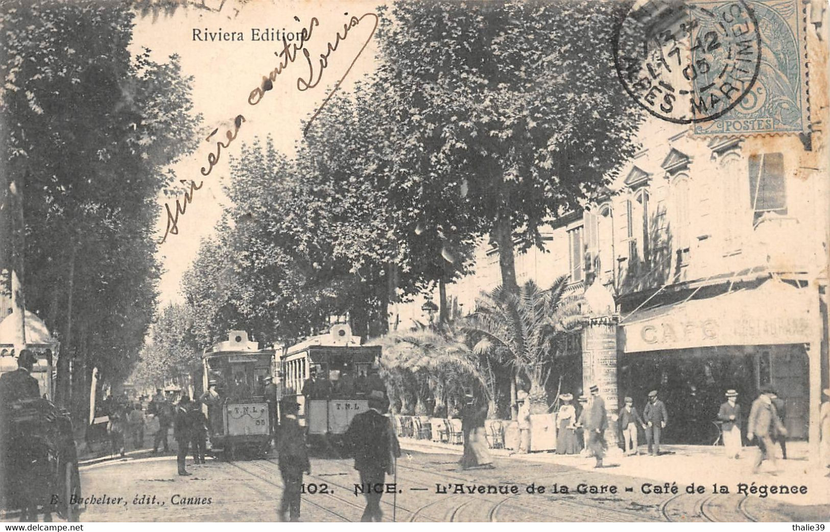 Nice tramway tram 102 Bachelier