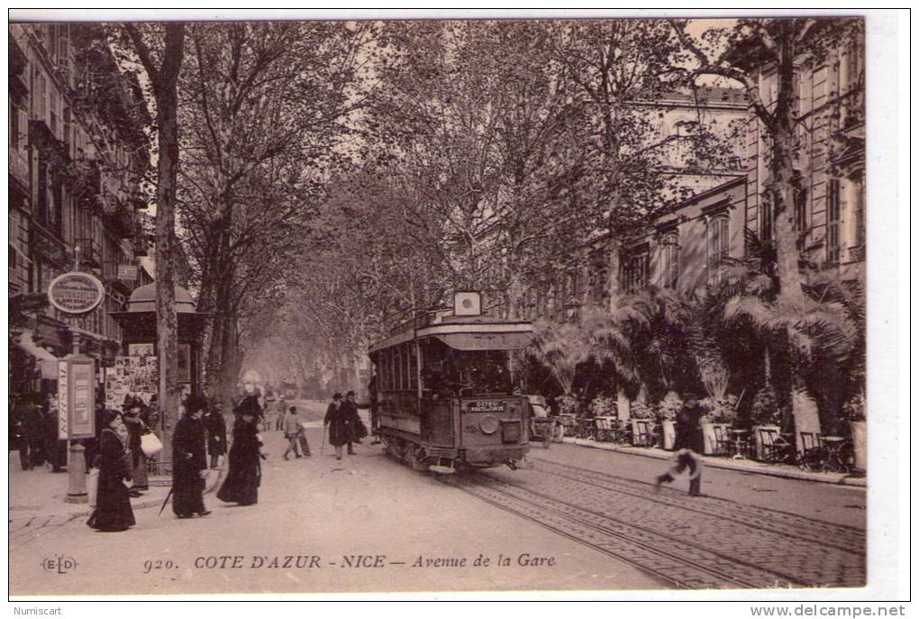 Nice..très animée..avenue de la Gare..tramway..tram