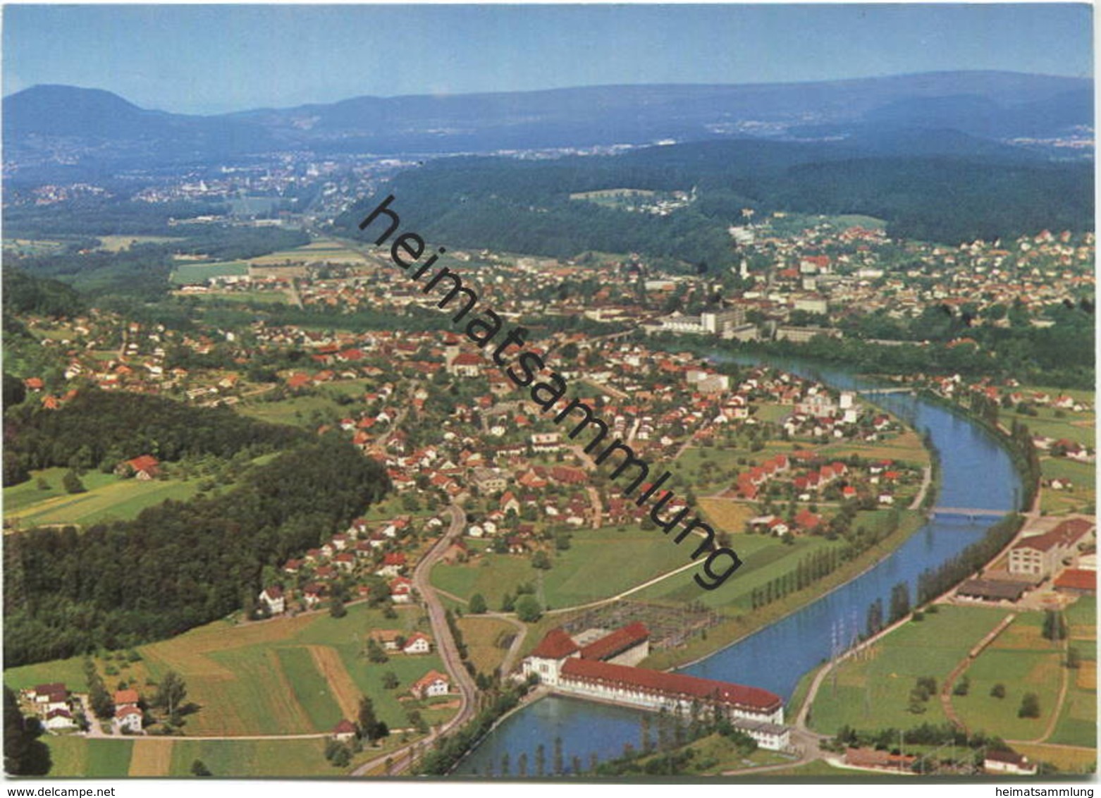 Nieder-Gösgen und Schönenwerd - Luftaufnahme - AK Grossformat - Verlag Photoglob-Wehrli Zürich