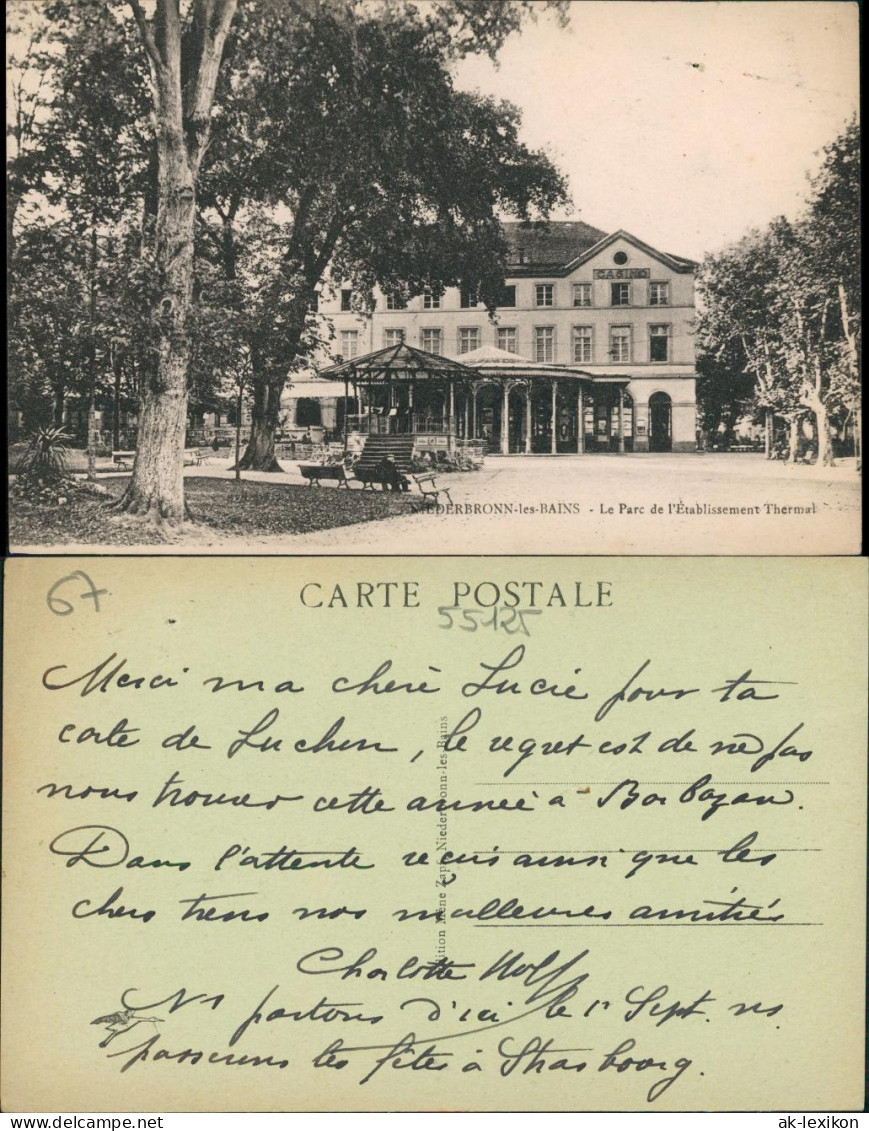 Niederbronn Niederbronn-les-Bains  l'Etablissement Thermal Therme Casino 1910