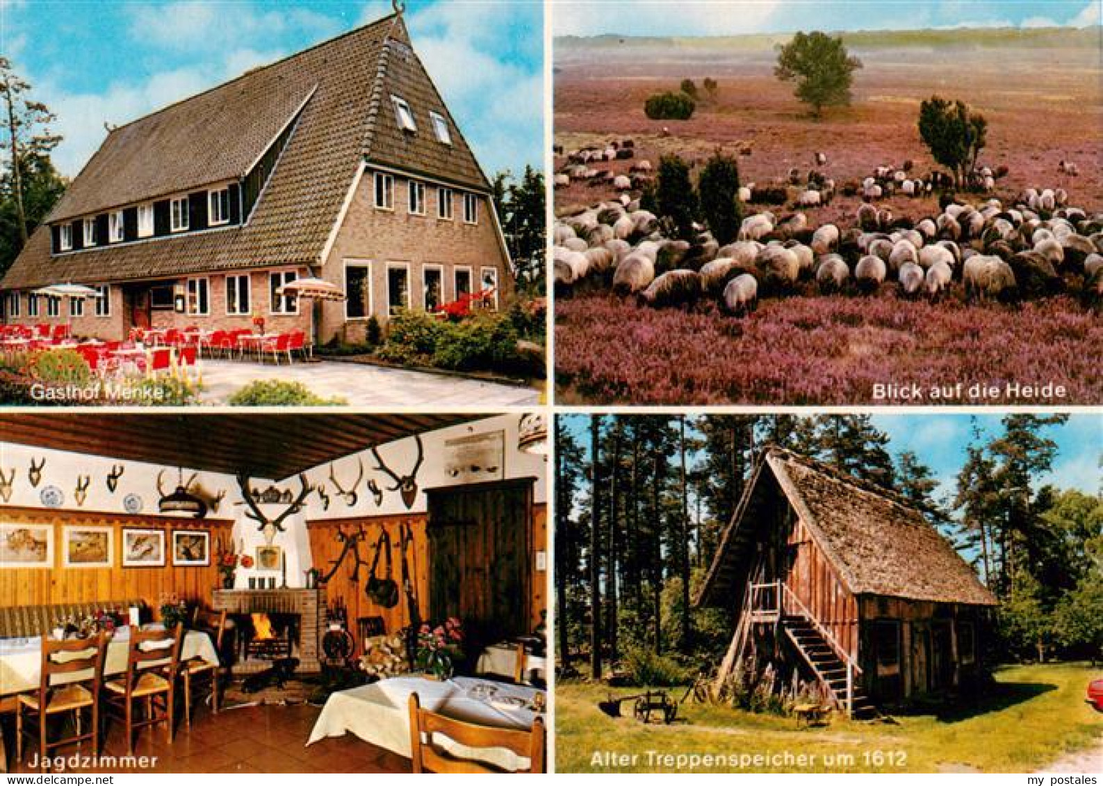 Niederhaverbeck Bispingen Gasthof Menke Heideblick Jagdzimmer Alter Treppenspeic