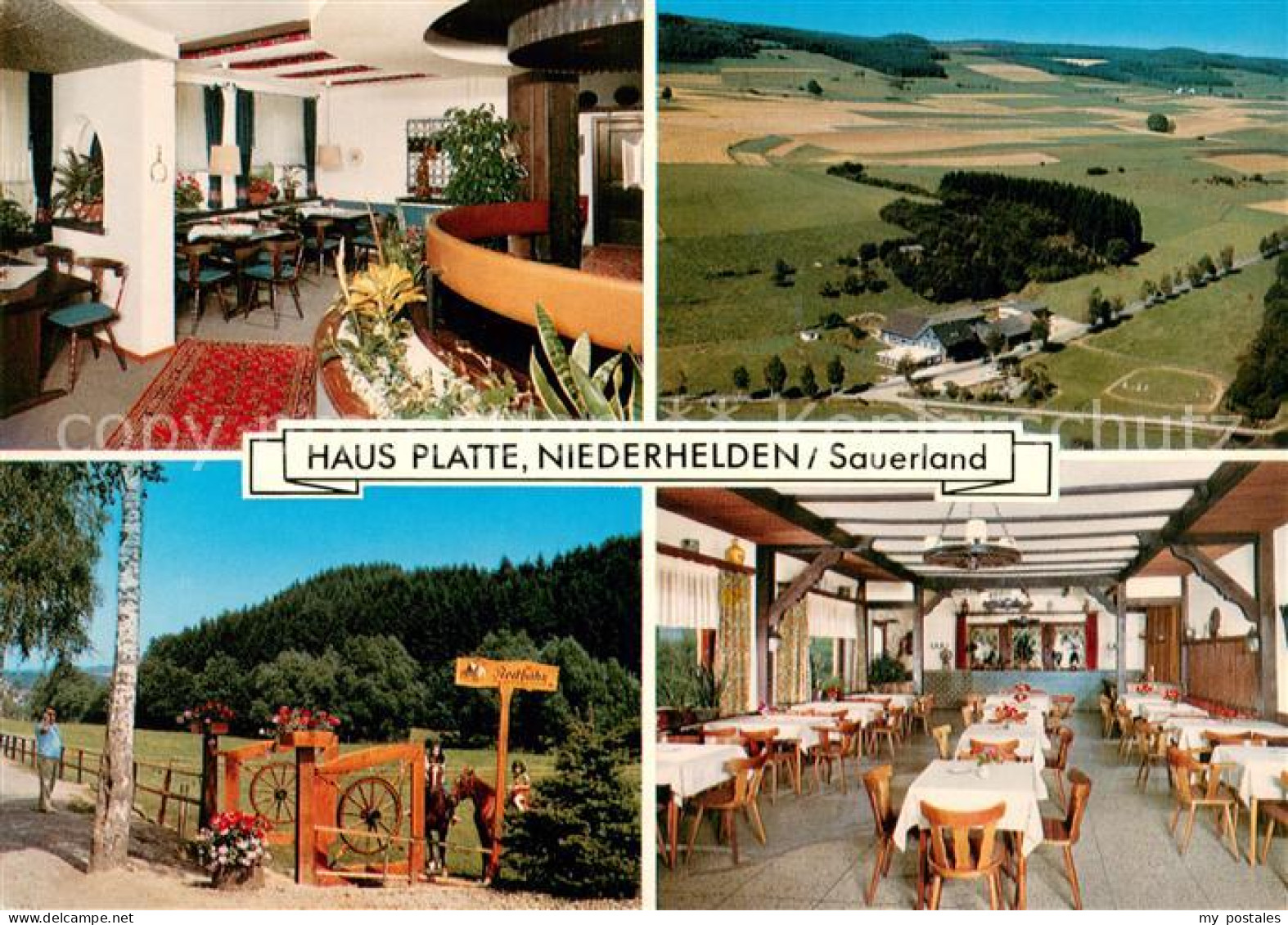 Niederhelden Haus Platte Gastraeume Eingangstor Panorama