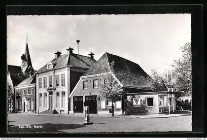 AK Aalten, auf dem Markt, Blick zur Kirche