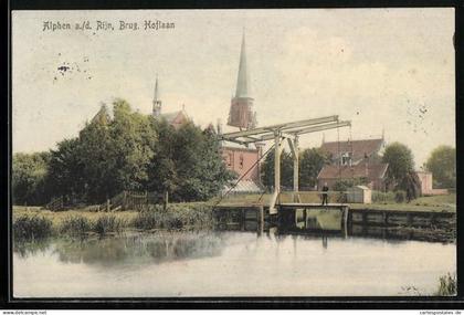 AK Alphen a. d. Rijn, Brug, Hoflaan