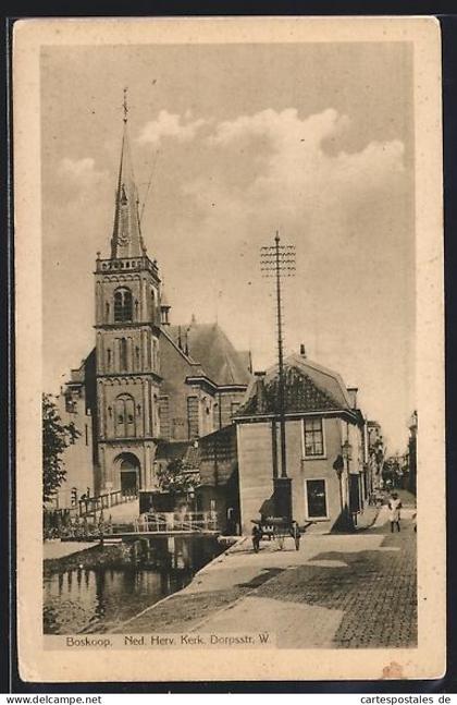 AK Boskoop, Ned. Herv. Kerk. Dorpsstr.