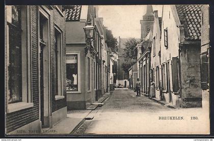 AK Breukelen, Strassenpartie mit Blick zur Kirche