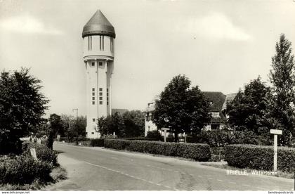 Nederland, BRIELLE, Watertoren (1950s) Ansichtkaart