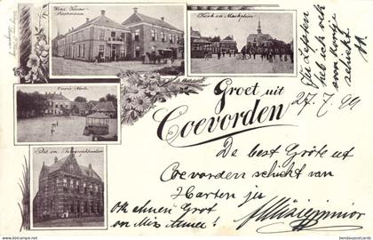 Netherlands, COEVORDEN, Hotel Kleine Staarmann, Post Office (1899) Postcard