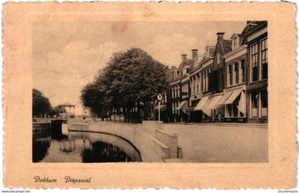 CPA Carte Postale Pays-Bas   Dokkum  Diepswal  1942 VM109506