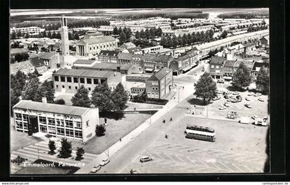 AK Emmeloord, Panorama des Orts aus der Vogelschau