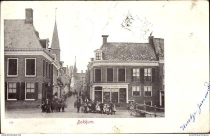 CPA Dokkum Dongeradeel Friesland Niederlande, Straßenpartie