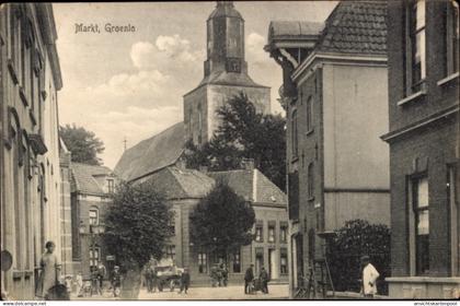 CPA Groenlo Oost Gelre Gelderland, Markt, Kirche