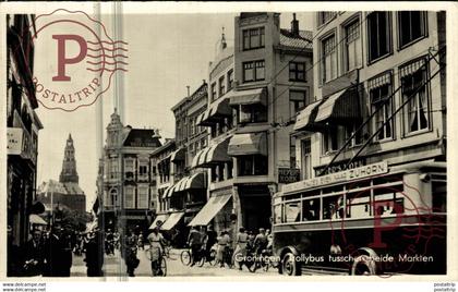 GRONINGEN  Trollybus tusschen beide Markten GRONINGEN  HOLLAND HOLANDA NETHERLANDS
