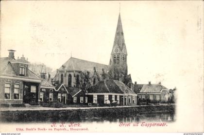 CPA Sappemeer Groningen Niederlande, römisch-katholische Kirche