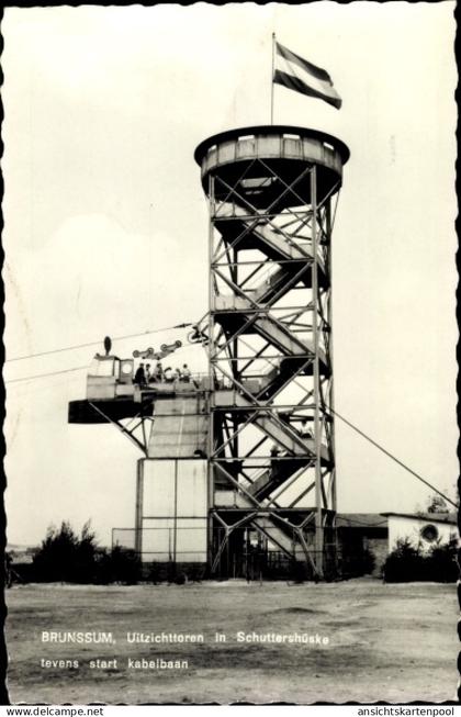 CPA Brunssum Limburg Niederlande, Schuttershüske, Uitzichttoren