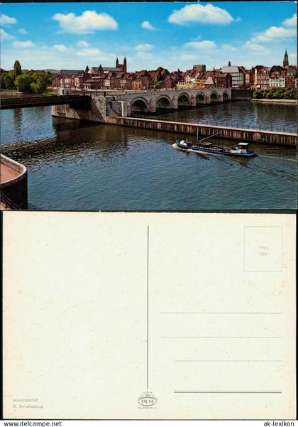 Postkaart Maastricht Mestreech Brücken (Bruggen) St. Servatiusbrug 1970