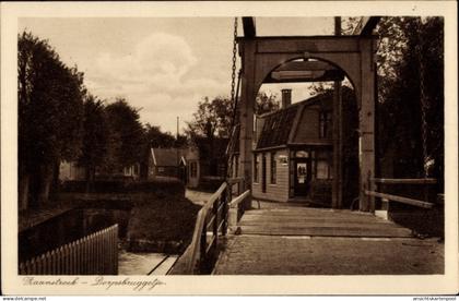 CPA Westzaan Zaanstad Nordholland Niederlande, Zaanstreek, Dorpsbruggetje