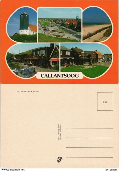 Postkaart Callantsoog-Schagen Mehrbild-AK mit 5 Foto-Ansichten 1975