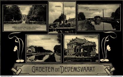 CPA Dedemsvaart Overijssel Niederlande, Scheepswert, Hoofdvaart