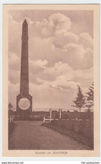 (50408) AK Soestdijk, De Naald van Waterloo, vor 1945