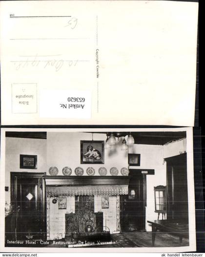 653620,Foto Ak Lage Vuursche Interieur Hotel Cafe Restaurant De Lage Vuursche Kamin Nederlands