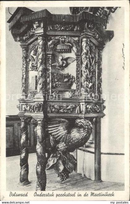 Bolsward Boalsert Onderstuk preekstoel in de Martinikerk