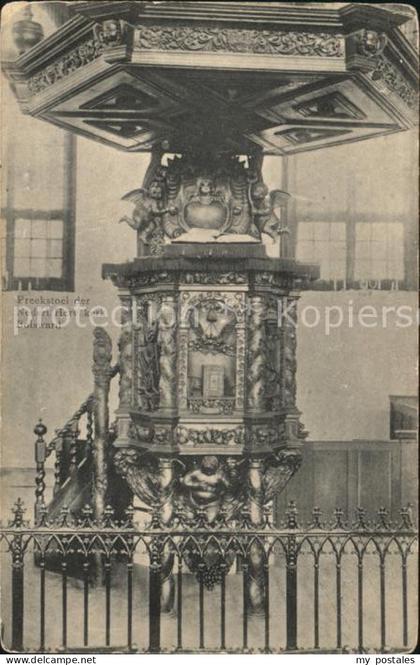 Bolsward Boalsert Preekstoel der Herv Kerk