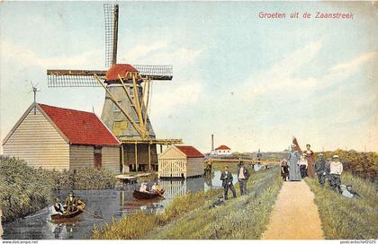 BR40281 groeten uit de zaanstreek moulev windmill netherland   Netherlands