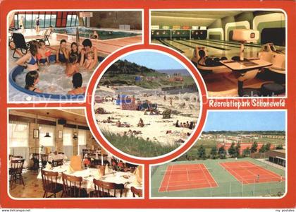 Breskens Sluis Recreatiepark Schoneveld Hallenbad Tennisplatz