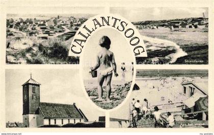 Callantsoog Schagen Noord-Holland NL Strandleven Kirche Aan het strand