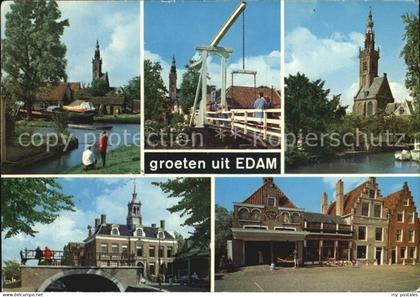 Edam Kirche Kanal Bruecke