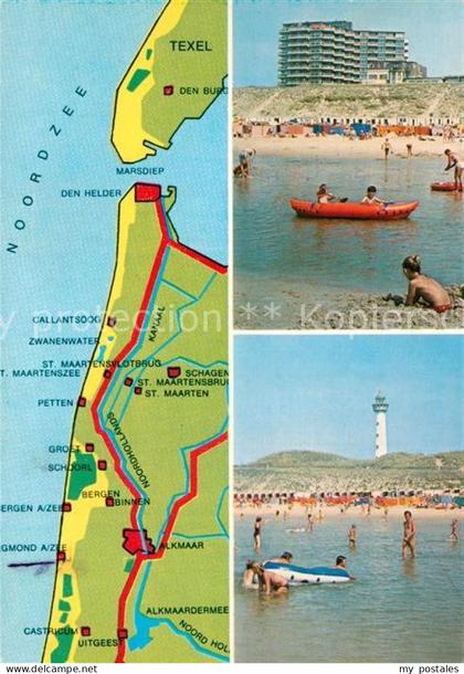 Egmond aan Zee Hotel Strand Leuchtturm Landkarte Nordsee