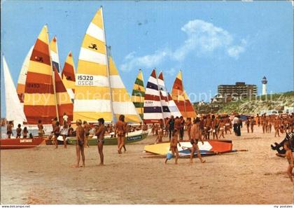 Egmond aan Zee Strand Segelboote