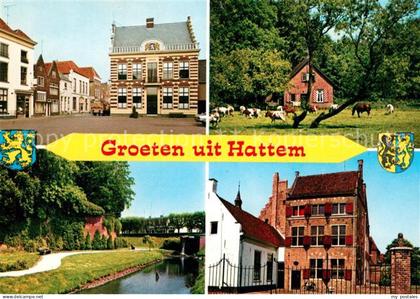 Hattem Zwolle Rathaus Kanal Bauernhaus Viehweide Altes Gebaeude