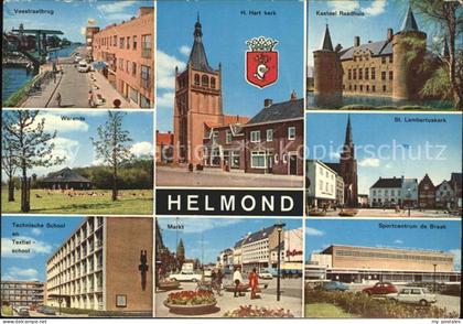 Helmond Veestratbrug Kirche Rathaus Sportzentrum Markt Schule