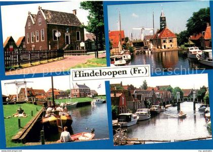 Hindeloopen Ortsansichten Bruecke Kanal