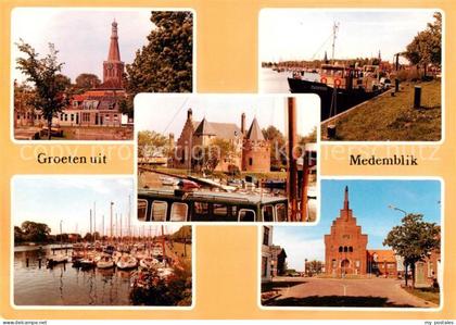 Medemblik Teilansichten Hafen Fischerboot