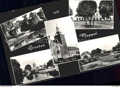 Meppel Wilhelminapark Koepel Station Kerk Beatrix plantsoen Stoombootkade