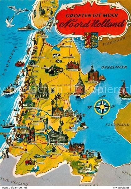 Noord Holland Landkarte