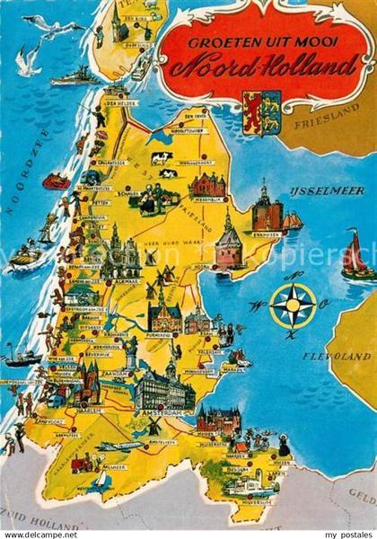 Noord Holland Landkarte