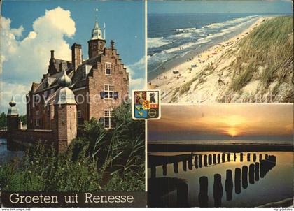 Renesse Strand Abendstimmung Schloss