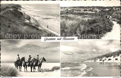 Renesse Strand Polizei auf Pferden