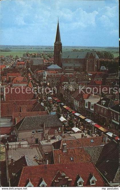 Schagen Niederlande Panorama Westfriese markt Kerk