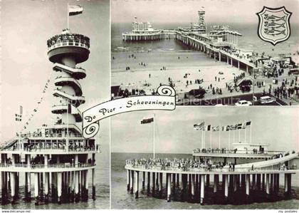 SCHEVENINGEN Den Haag Zuid-Holland NL Seebruecke Teilansichten