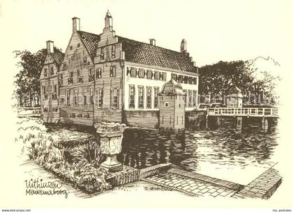 Uithuizen Menkemaborg Zeichnung