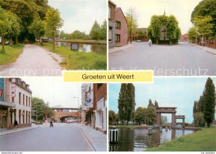 Weert  Netherlands Teilansichten Strasse Schleuse