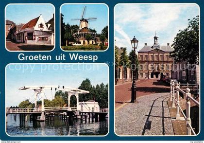Weesp Windmuehle Rathaus Hebebruecke