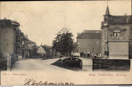 CPA Boskoop Alphen aan den Rijn Südholland Niederlande, Brug, Postkantoor
