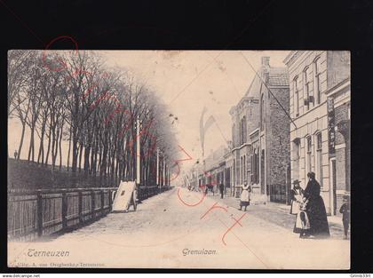 Terneuzen - Grenulaan - postkaart