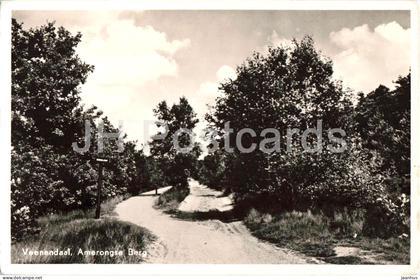 Veenendaal - Amerongse Berg - Amerongen Hill - forest road - old postcard - 1956 - Netherlands - used
